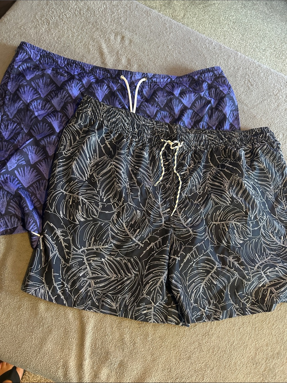 Men’s swim trucks! Two pair xxl. Extremely soft and comfy material.